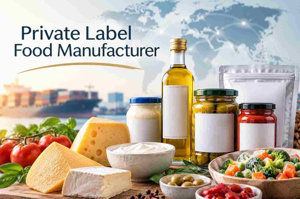 Private Label Food Manufacturer showcasing custom food products for international markets